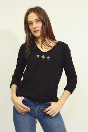 חולצה טי שירט Lola | שחור – AJ-91844-BLACK