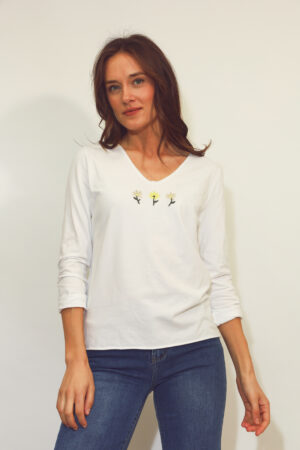 חולצה טי שירט Lola | לבן – AJ-91844-WHITE