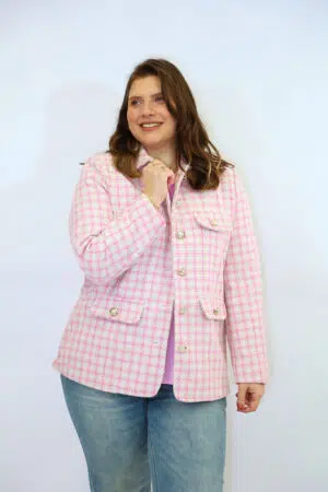 בלייזר קלאסי Mika | ורוד