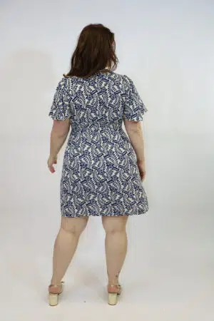שמלה הדפס פרחים Florence | כחול