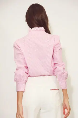 חולצה עם פסים Léna | ורוד