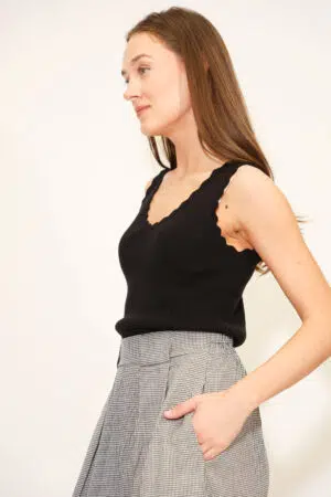 גופיית ריב Tamara | שחור