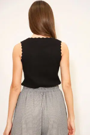 גופיית ריב Tamara | שחור