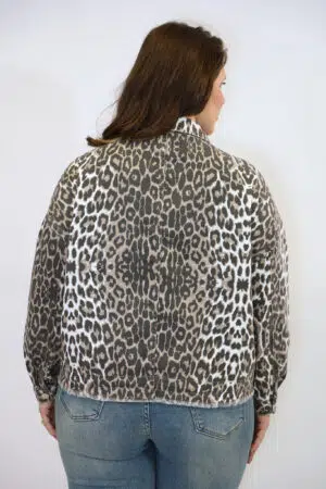 מעיל ג'ינס אוברסייז Nora | נמר לבן