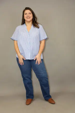 חולצה פסים Mayane | כחול