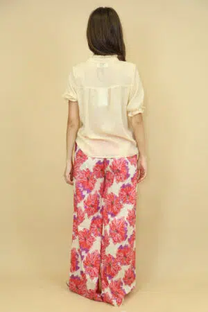 מכנסיים הדפס פרחוני Ava | פוקציה