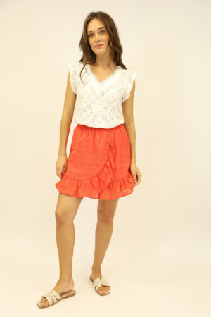 חצאית מיני Galia | קוראל – ML-M023-1803-CORAL