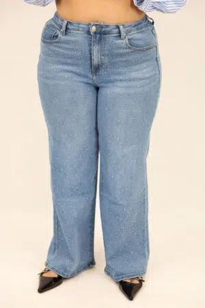 ג'ינס Palazzo Stretch Alma | כחול