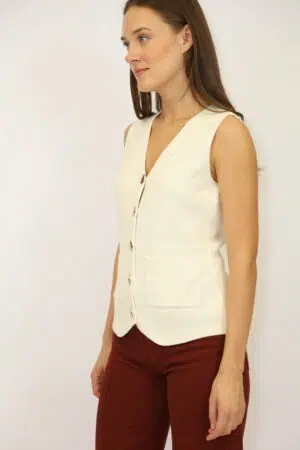 וסט סריג Luna | בז