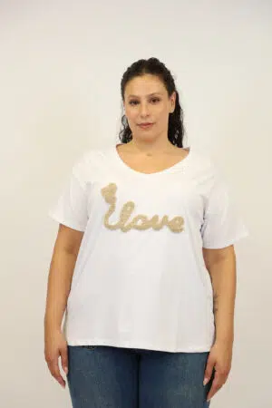 MLY 11610 LOVE WHITE
