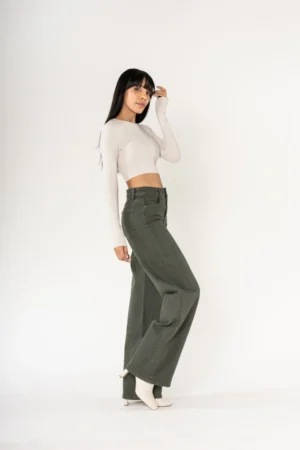 גינס Wide  Victoria | חאקי