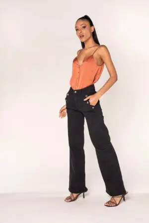 גינס Flare Chloé | שחור