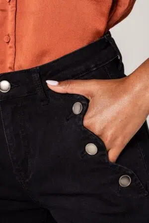 גינס Flare Chloé | שחור