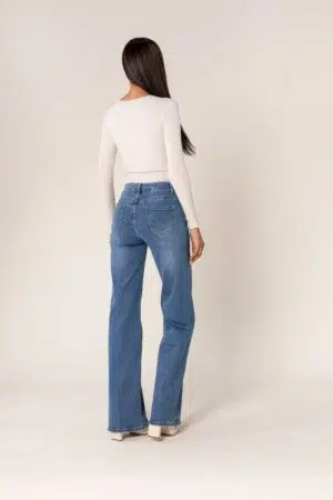 גינס Flare Léna | כחול בינוני