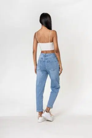 גינס MOM Lou | כחול בהיר