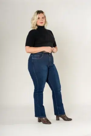 מכנסי גינס Straight Mila | כחול כהה