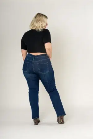 מכנסי גינס Straight Mila | כחול כהה