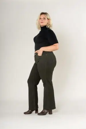 מכנסי גינס Lara | חאקי