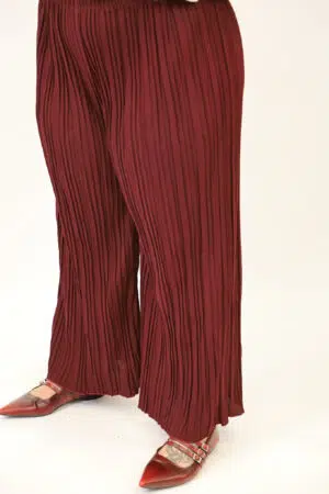 מכנסיים לוז Edna | בורדו