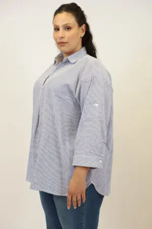 חולצה פסים Corinne | נייבי