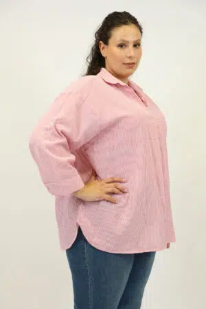 חולצה פסים Corinne | אדום