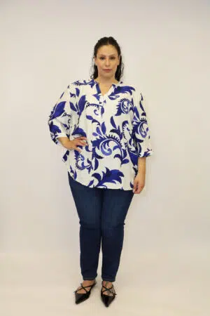 חולצה הדפס Ophélie | כחול