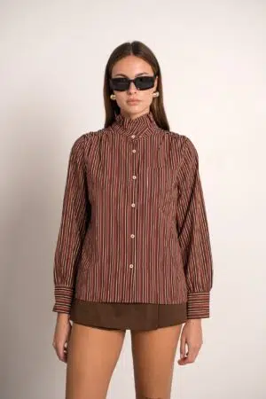 חולצה Inès | בורדו