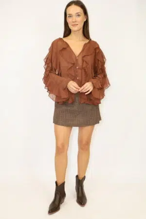 חולצת Valentina | קפה