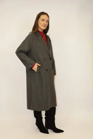 מעיל ארוך Célia | אפור