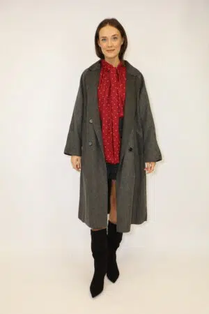 מעיל ארוך Célia | אפור