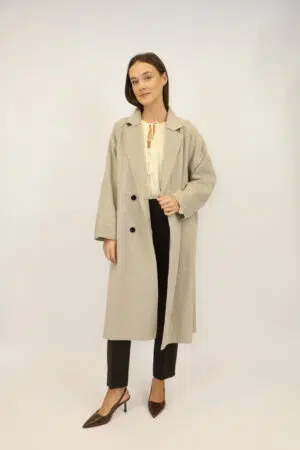 מעיל ארוך Célia | אבן