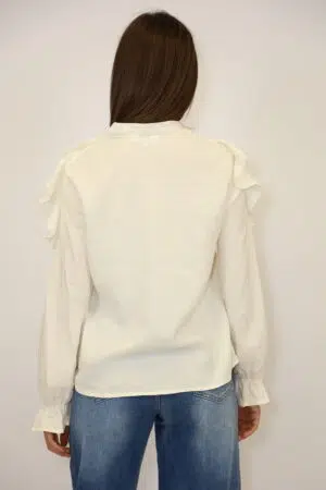 חולצת שיפון Amélia | בז