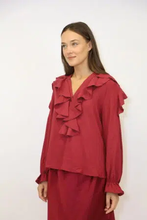 חולצת שיפון Amélia | יין