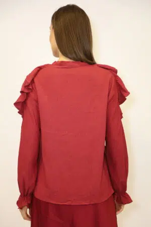 חולצת שיפון Amélia | יין