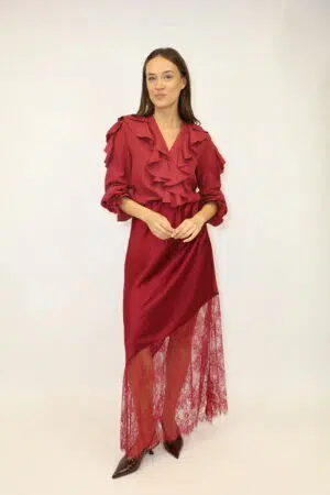 חולצת שיפון Amélia | יין