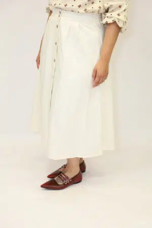 חצאית מקסי Mila | לבן