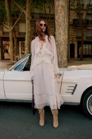 שמלה מקסי Emy | בז – SJ-M7279-2-BEIGE