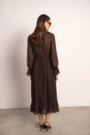 שמלה מקסי Emy | חום