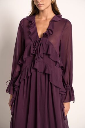 שמלה מקסי Emy | בורדו