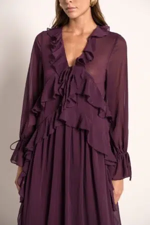 שמלה מקסי Emy | בורדו