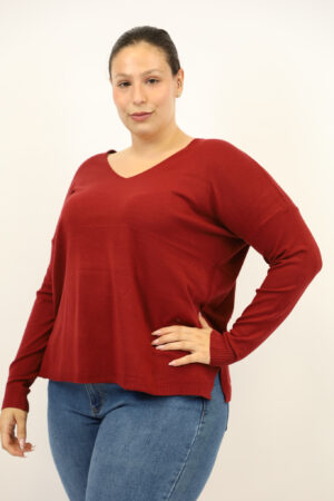 סריג אוברסייז Daisy | בורדו