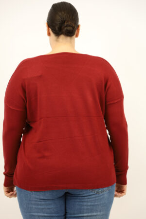 סריג אוברסייז Daisy | בורדו