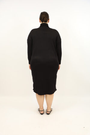 שמלה סריג אוברסייז Bonnie | שחור