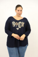 סריג אוברסייז Maddy | נייבי – EF-8788-NAVY