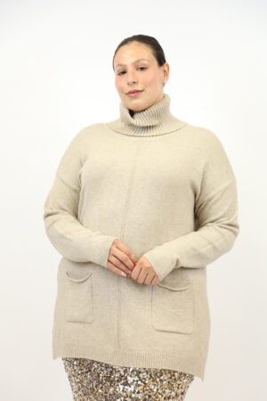 סריג אוברסייז Julie | אבן – EF-9085-TAUPE