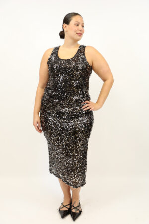 גופייה בעיטור פאייטים  Inès | כסוף