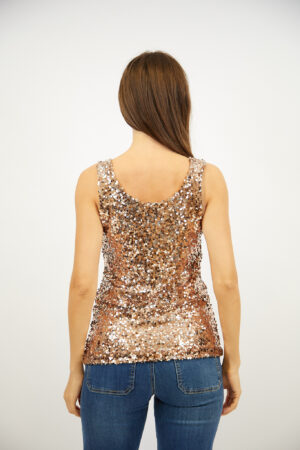 גופייה בעיטור פאייטים  Inès | שוקו