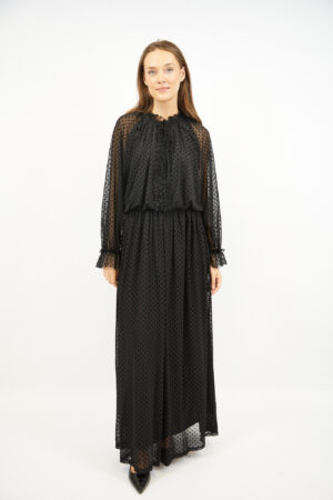 שמלה מקסי Joy | שחור – JSM-BR5968-BLACK