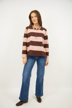 סריג פסים Joëlle | קפה