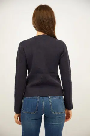 סריג עם כפתורים Muriel | נייבי